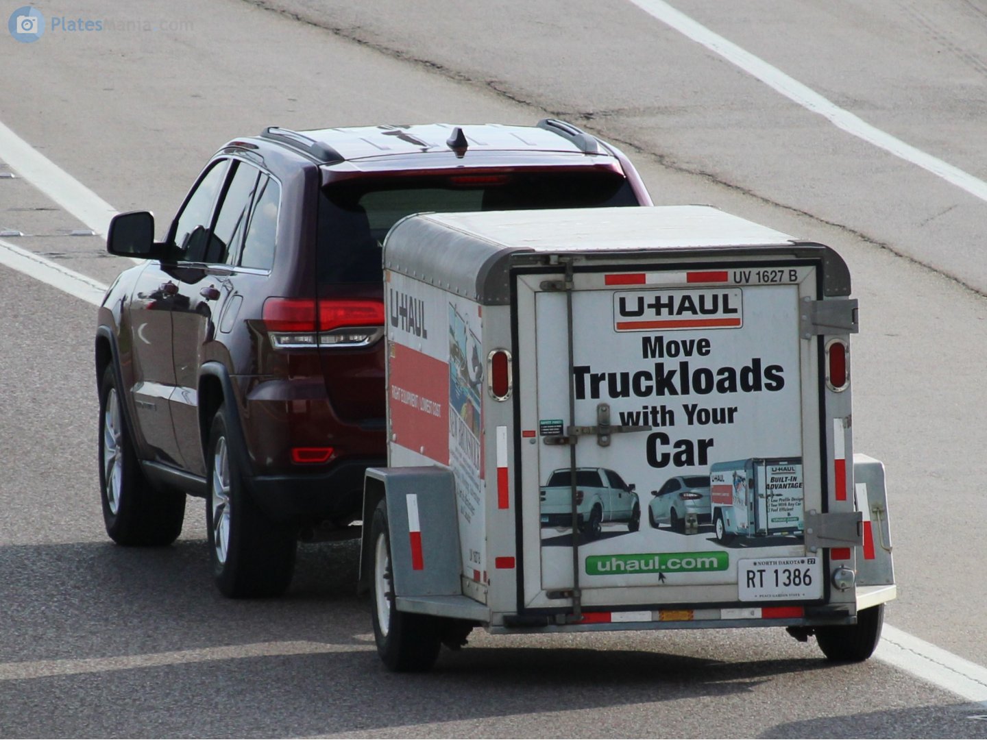 RT 1386, U-Haul 4' x 8' Cargo Trailer (UV) 
