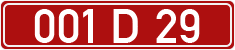 License plate of Georgia, Diplomatic