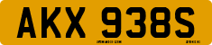 License plate of the United Kingdom, 1963 year system