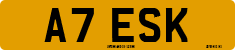 License plate of the United Kingdom, 1983 year system