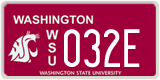 Washington, Specialty plates (X12X)