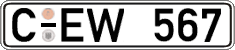 German license plate, Regular plates