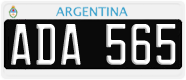 License plate of Argentina, Cars (1995, ABC 123)