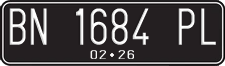 License plate of Indonesia, Regular plates