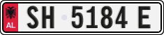 License plate of Albania, Cars (1993)