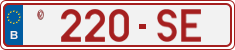 License plate of Belgium, Vanity Plates (2014)