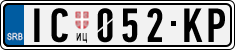License plate of Serbia, Cars