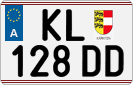 License plate of Austria, Regular plates