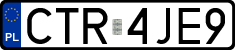 License plates of Poland, Regular car plates