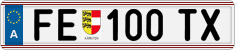License plate of Austria, Regular plates