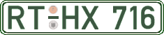 German license plate, Regular plates