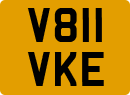 License plate of the United Kingdom, 1983 year system