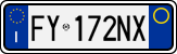 License plate of Italy, Cars (1994 year series)