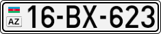 License plate of Azerbaijan, Cars