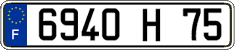 French license plate, FNI