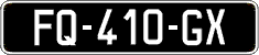 French license plate, SIV (oldtimers)