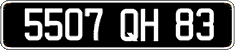 French license plate, FNI