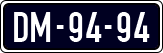 License plate of the Netherlands, Imported oldtimers (cars)