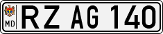 License plate of Moldova, Cars (1992)