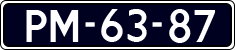License plate of the Netherlands, Imported oldtimers (cars)
