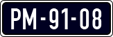 License plate of the Netherlands, Imported oldtimers (cars)