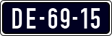 License plate of the Netherlands, Imported oldtimers (cars)