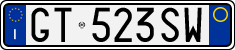 License plate of Italy, Cars (1994 year series)