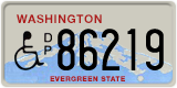 Washington, Vehicles for disabled persons (D/P 12345)
