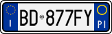 License plate of Italy, Cars (1994 year series)