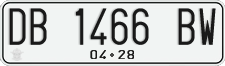 License plate of Indonesia, Regular plates