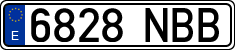 License plates of Spain, Ordinary (2000)