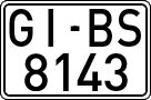 License plates of Spain, 1971 year series