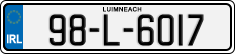 License plate of Ireland, Regular plates