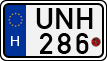 license plates of Hungary, Motorcycles (1990)