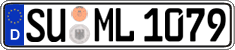 German license plate, Regular plates