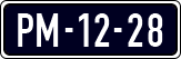 License plate of the Netherlands, Imported oldtimers (cars)