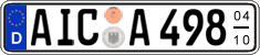 German license plate, Seasonal plates