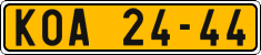 License plate of the Czech Republic, Commercial vehicles (1960)