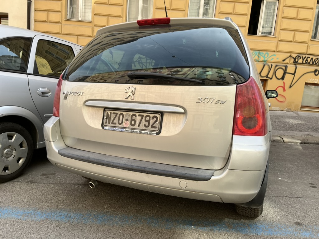 NZO-6792, Peugeot 307 1st gen Break/SW (T5/T6), 2002–2008 (–2011 for LATAM-market)