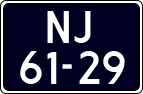 License plate of the Netherlands, Commercial Vehicles (1951-1994 system)