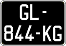 French license plate, SIV (oldtimers)