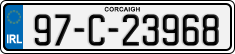 License plate of Ireland, Regular plates