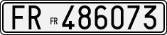 License plate of Italy, Cars (1927 year series)