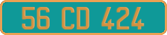 French license plate, Diplomatic