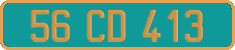 French license plate, Diplomatic