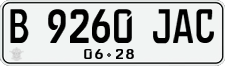 License plate of Indonesia, Regular plates
