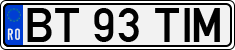 License plate of Romania, Regular plates