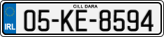 License plate of Ireland, Regular plates