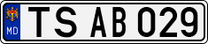 License plate of Moldova, Cars (1992)