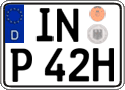 German license plate, Regular plates